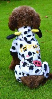Cow or Giraffe Dress up Halloween and Christmas Costume Outfit for Dog (cow, XXL) : Pet Coats : Pet Supplies