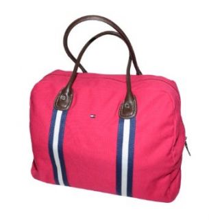 Tommy Hilfiger Women Logo Tote Bag (One size, Raspberry): Clothing