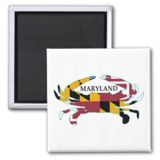 Maryland Flag Crab Magnet