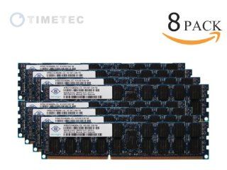 Timetec Nanya Original 64GB Kit (8*8GB) 240 Pin Dual Rank SDRAM ECC Registered DDR3 1333 (PC3 10600) Server Memory Module Upgrade   (p/n NT8GC72C4NGONL) Lifetime Warranty 64GB Kit (8*8GB): Computers & Accessories