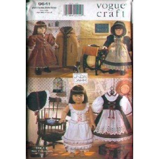 Vogue 9641   Early American Outfits for 18 Inch Dolls   Patterns for 3 Outfits (Vogue Doll Collection, Also sold as Vogue 602): Linda Carr: Books