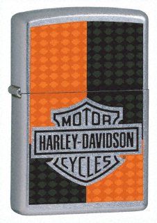 Zippo Harley Davidson Bar and Shield Logo Art Deco Street Chrome Pocket Lighter: Sports & Outdoors