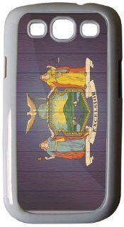 Rikki KnightTM New Mexico Flag on Distressed Wood   White Hard Rubber TPU Case Cover for Samsung Galaxy i9300 Galaxy S3 Cell Phones & Accessories