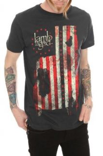 Lamb Of God Pure American Metal Flag T Shirt Size : Small: Clothing