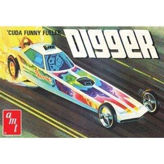 AMT602 1/25 Plymouth Digger Cuda Dragster: Toys & Games