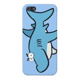 GREAT WHITE BLUE SHARK CARTOON SNEAKY FUNNY SURF S iPhone 5 CASES