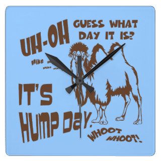 Hump Day Wednesday Funny Camel Wallclock