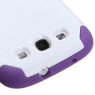 MyBat SAMSIIIHPCFSSO608NP Hybrid Fusion Protective Case for Samsung Galaxy S3   1 Pack   Retail Packaging   White/Electric Purple Frosted: Cell Phones & Accessories