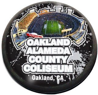 NFL Oakland Raiders Alameda Coliseum FB in 2" crystal magnetized paperweight with Colored Window Gift Box : Sports Fan Paper Weights : Sports & Outdoors