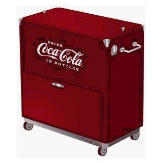 Coke Coca Cola Large Ice Cooler Cart Style Double Stack : Sports & Outdoors