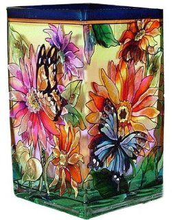Shop Daisy Butterflies Painted Art Glass Flower Vase / Tealight Holder at the  Home Dcor Store. Find the latest styles with the lowest prices from Amia