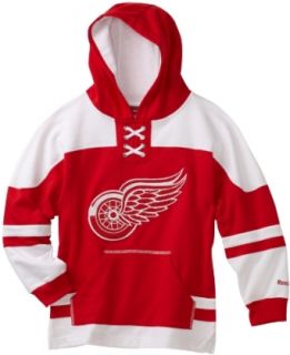 NHL Youth Detroit Red Wings Power Play Hoodie   R58Nhqee (Red, Small)  Sports Fan Sweatshirts  Clothing