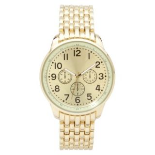 Merona® Gold Tone Extra Large Boyfriend Watch