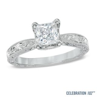 Celebration 102® 1 CT. T.W. Princess Cut Diamond Engagement Ring in