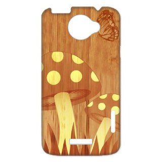 Bamboo Mushroom With Butterfly HTC One X High Quality Printing Hard Cover Case Cell Phones & Accessories