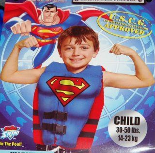Big Time Swim Muscle Man Swim Vest   Superman   Child 30   50 lbs : Life Jackets And Vests : Sports & Outdoors