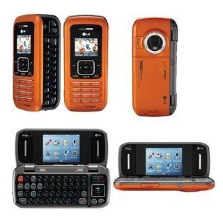 Lg Orange Vx9900 Env Qwerty Camera Cell Phone For Verizon Wireless   No Contract Required: Cell Phones & Accessories