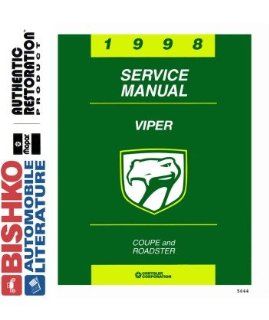 1998 Dodge Viper Shop Service Repair Manual CD Engine Drivetrain Wiring OEM: Automotive