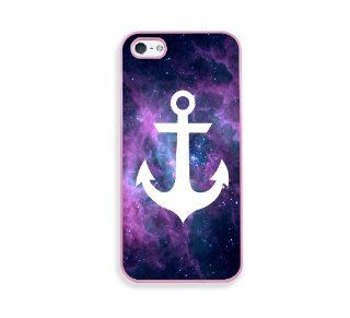 Anchor Lavender Nebula Pink Silicon Bumper iPhone 5 & 5S Case   Fits iPhone 5 & 5S Cell Phones & Accessories