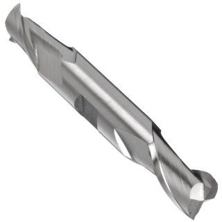 YG 1 E1050 High Speed Steel (HSS) Square Nose End Mill, Double End, Weldon Shank, Uncoated (Bright) Finish, 30 Deg Helix, 2 Flutes, 4.5" Overall Length, 0.53125" Cutting Diameter, 0.625" Shank Diameter: Industrial & Scientific