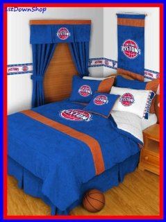 Detroit Pistons 5pc MVP Full Comforter/Sheets Bed Set : Bed In A Bag : Sports & Outdoors