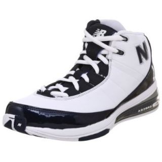 New Balance Men's BB889 Basketball Shoe,White/Navy,17 D Shoes