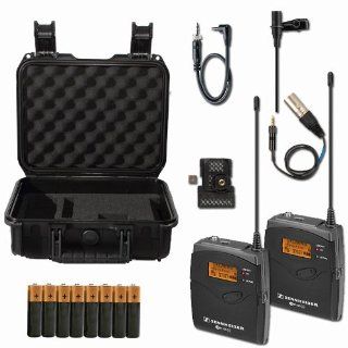 Sennheiser EW112P G3 A Band Wireless Lav Mic Bundle with SKB Hard Case and Extra Batteries: Musical Instruments