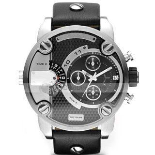 Mens Oversized Black 2 Time Zone Chrono Watch at  Men's Watch store.