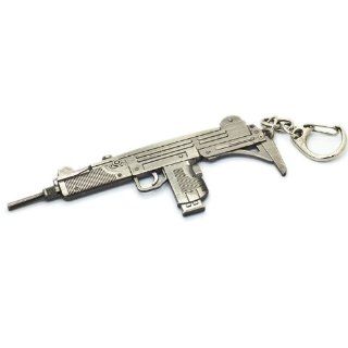 Mingfi UZI Submachine Gun Metal Model Keychain Pendant : Sports Fan Keychains : Sports & Outdoors