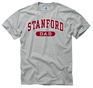 Stanford University Cardinal Dad Grey Short Sleeve T Shirt : Sports Fan Apparel : Sports & Outdoors