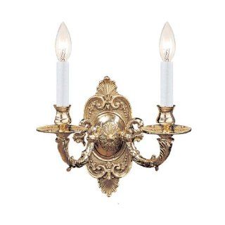 Crystorama Lighting 642 PB Wall Sconce, Polished Brass   Close To Ceiling Light Fixtures  