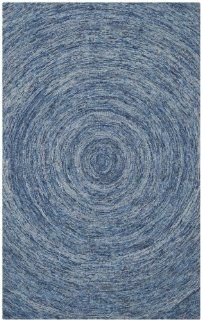 Safavieh IKT633A Ikat Collection Wool Area Rug, 4 Feet by 6 Feet, Dark Blue and Multicolor   Handmade Rugs