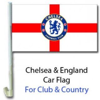 Chelsea FC & England Car Flag : Outdoor Flags : Sports & Outdoors