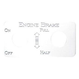 Kenworth Engine Brake Full/Half Switch Plate, S.S.: Automotive