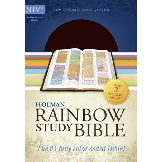 NIV Rainbow Study Bible, Brown Bonded Leather Holman Bible Staff 9781586406370 Books