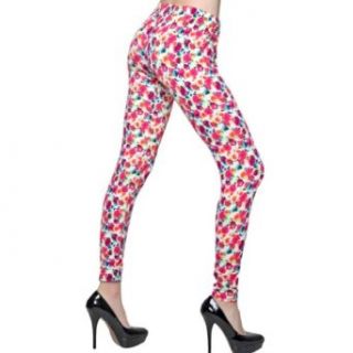 Luxury Divas Vibrant Cherry Blossom Floral Print Footless Legging Tights at  Womens Clothing store: Cherry Blossom Socks
