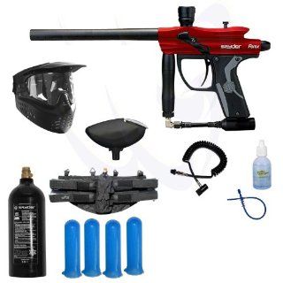 Spyder 2013 Fenix Electronic Paintball Marker Gun Power Package   Hot Red : Sports & Outdoors