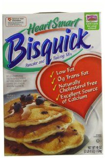 Bisquick Heart Smart Pancake and Baking Mix Reduced Fat, 40 Ounce Boxes (Pack of 3) : Pancake And Waffle Mixes : Grocery & Gourmet Food