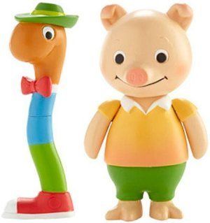Richard Scarry's Busytown 2.25 inch 2 Pack Figures   Lowly and Pig: Toys & Games
