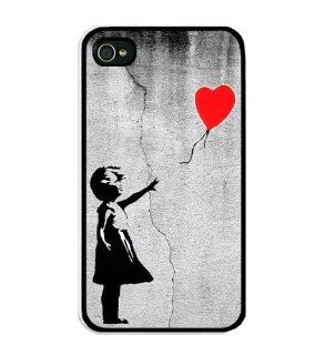 Love Balloon Girl Design Skin on Hard Case Cool for Iphone 4/4s,iphone 4g/4gs: Cell Phones & Accessories
