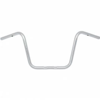 Flanders 1in. Classic Bend   Original Ape Hanger Bend   Knurled and Drilled   Chrome , Color: Chrome, Handle Bar Size: 1in. 650 28315: Automotive
