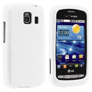 VMG For LG Vortex VS660 Cell Phone Soft Gel Silicone Skin Case Cover   White: Cell Phones & Accessories