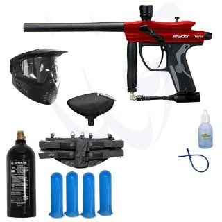 Spyder 2013 Fenix Electronic Paintball Marker Gun SWAT Package   Hot Red : Sports & Outdoors