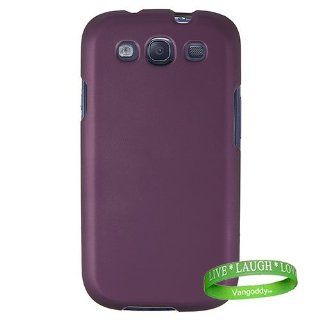 Quality Samsung Galaxy S3 / s III Hard Snap On Case  ( Purple ) + VanGoddy Trademarked Live Laugh Love Wrist Band!!!: Cell Phones & Accessories