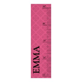 Personalized Growth Chart   Baroque Print