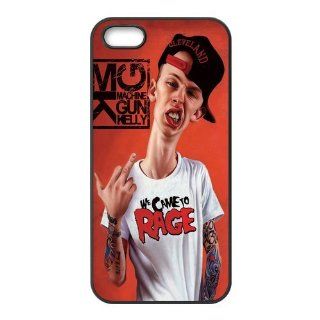 Mystic Zone Fashion Hip hop Singer Machine Gun Kelly Case for iPhone 5 TPU Material Snap on Back Fits Case WSQ1217 Cell Phones & Accessories