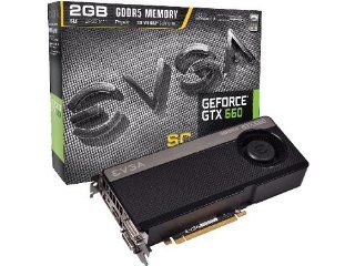EVGA GeForce GTX 660 SUPERCLOCKED 2048MB GDDR5 DVI HDMI DP Graphics Card 02G P4 2662 KR: Computers & Accessories