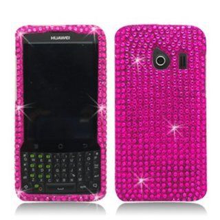 Aimo Wireless HWM660PCDI003 Bling Brilliance Premium Grade Diamond Case for Huawei Ascend Q M660   Retail Packaging   Hot Pink: Cell Phones & Accessories