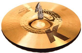 Zildjian K Custom 13 1/4 Inch Hybrid Hi Hat Cymbals Pair: Musical Instruments