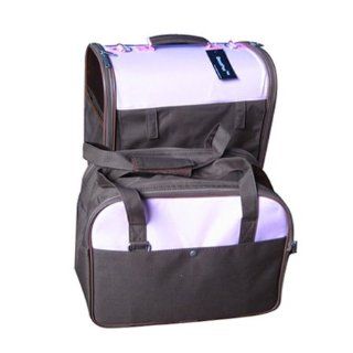 Twin Pet Carrier Dog Cat Bag Tote Purse w/Wheels 11CP/DP : Soft Sided Pet Carriers : Pet Supplies